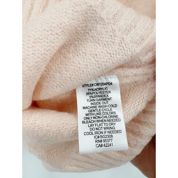 SANCTUARY Sweater Size L NEW Easy Breezy V Neck Pullover Creamy Pinkish Peach - Picture 5 of 6